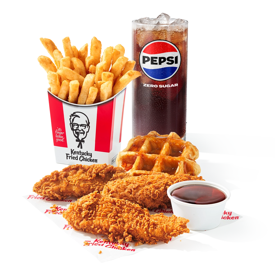 3 pc. Tenders & Waffles Combo