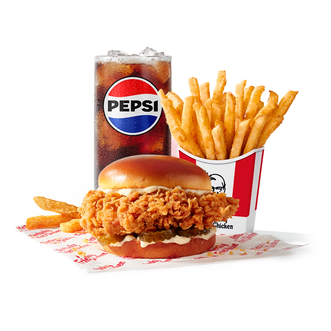 crispy chicken burger kfc